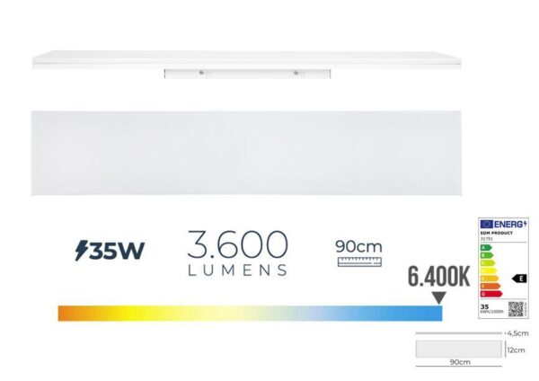 ARMADURA LED 35W - 90CM 6400K