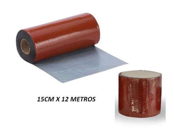 FITA IMPERM. ALUMINIO ASF C/TELHA 15CM*12MET